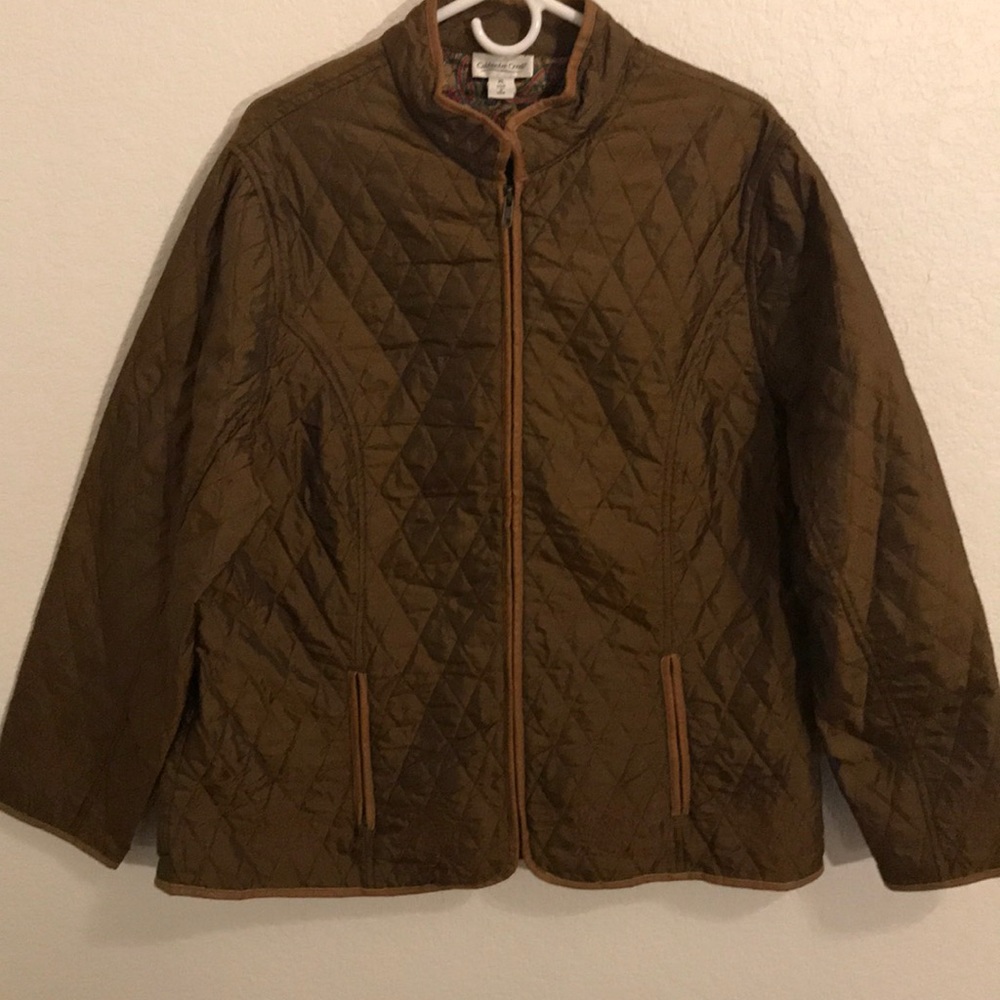 Coldwater Creek mandarin quilted jacket